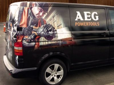 Разработка и оклейка автомобилей компании AEG Разработка и оклейка автомобилей компании AEG